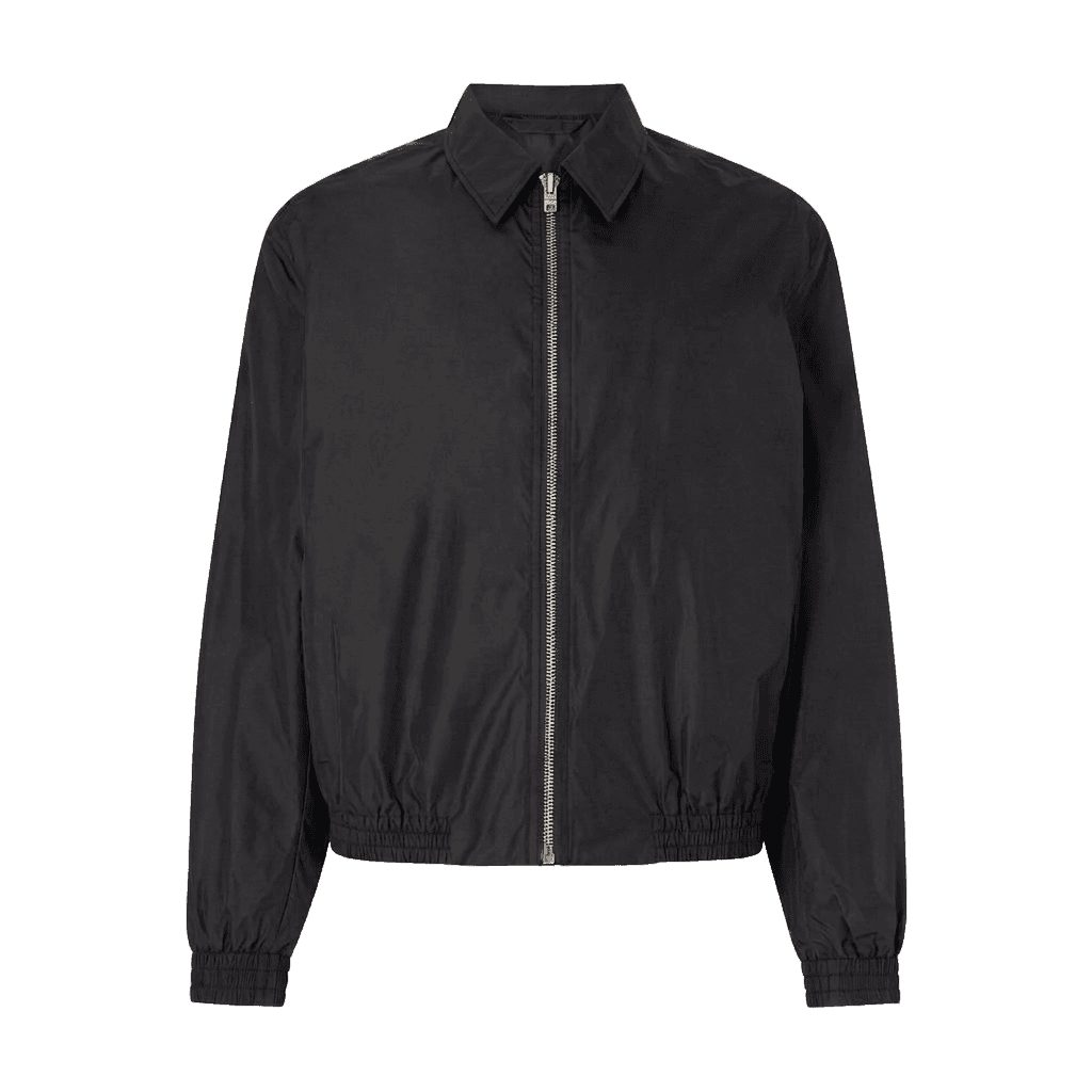 Collared Nylon Harrington Jacket