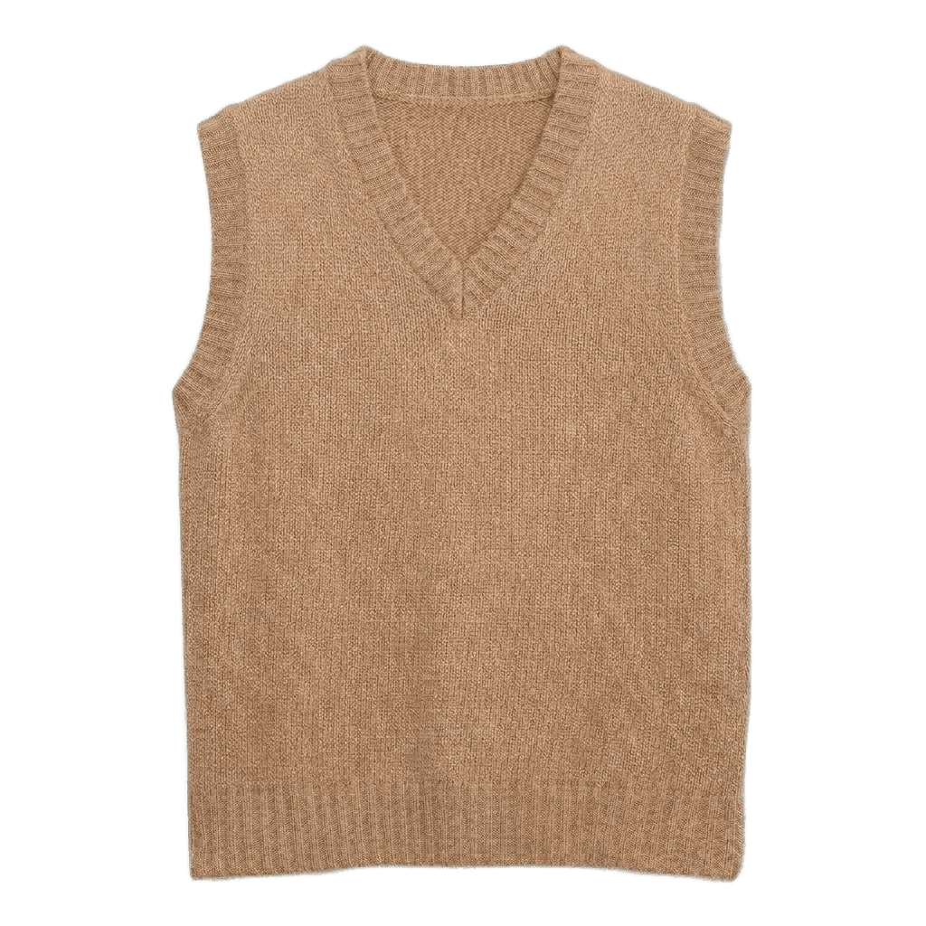 Camel Knit Vest