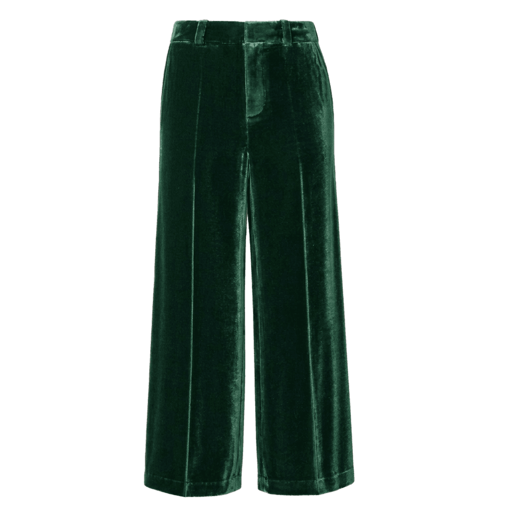 Dark Green Velvet Pants