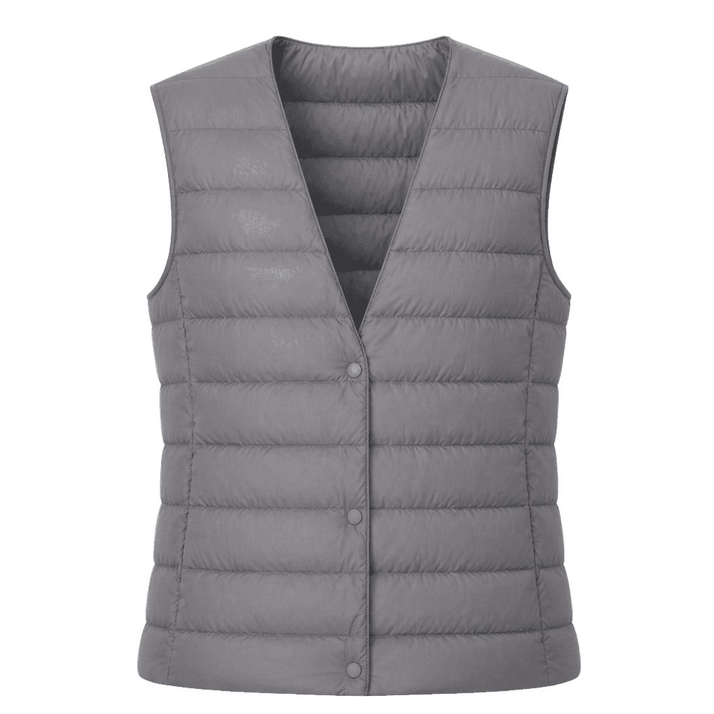 Grey Puffer Vest