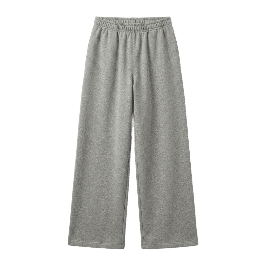 Grey Wide Leg Sweatpants