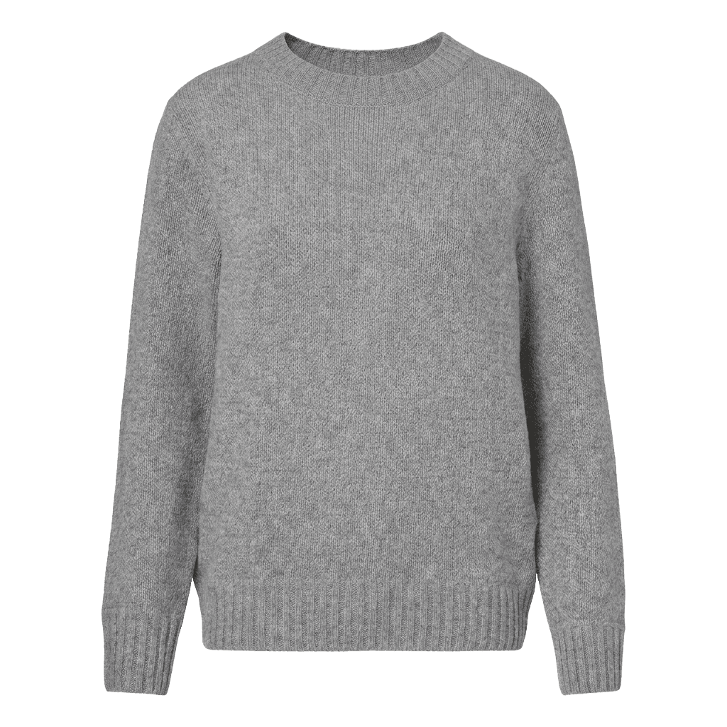 Grey Wool-Cashmere Sweate