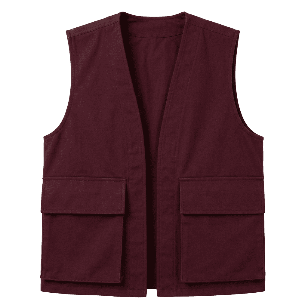 Maroon Utility Vest