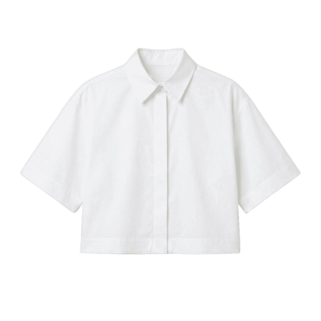 Cropped Boxy Poplin shirt