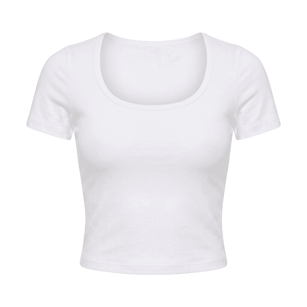 Scoop-Neck fitted T-shirt