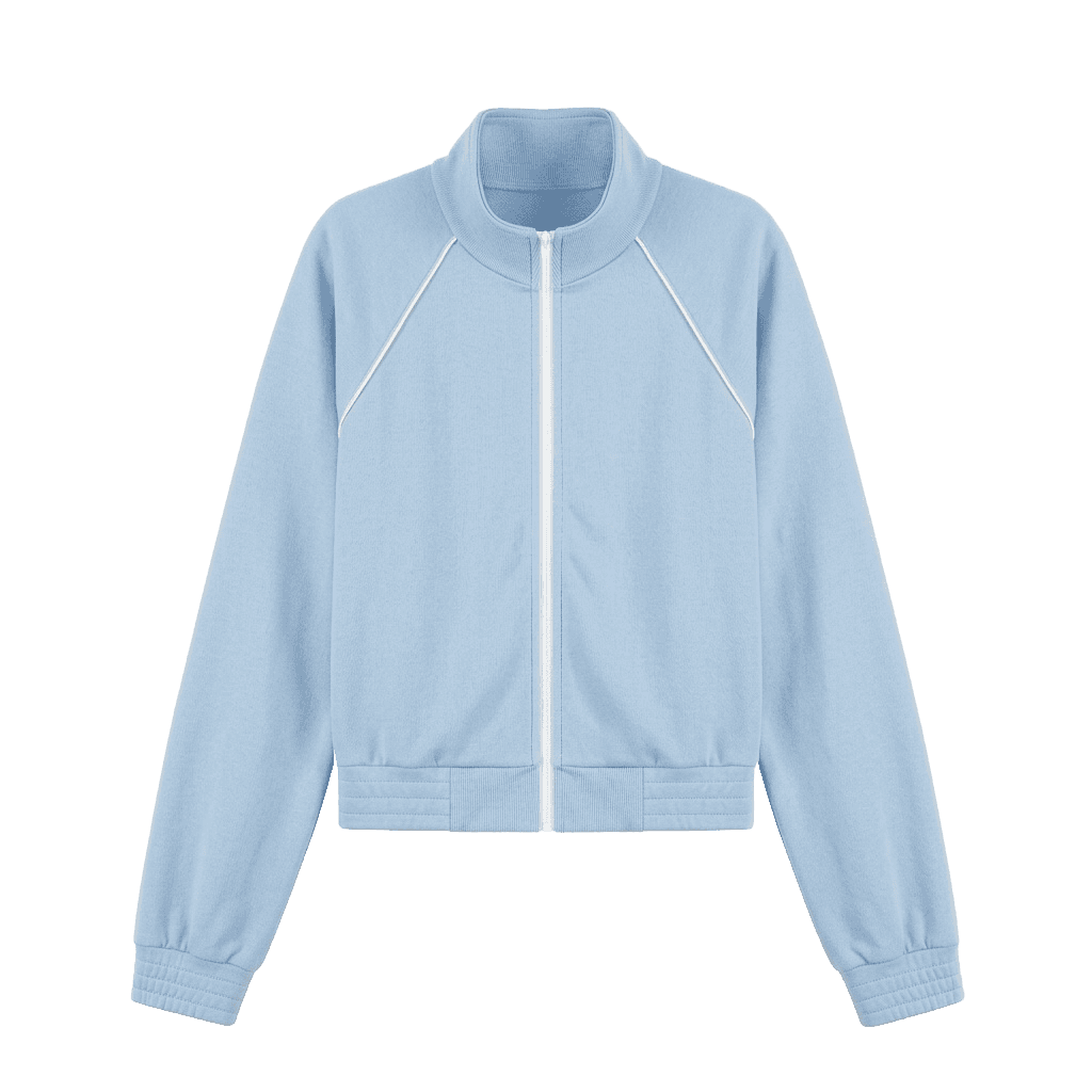 Cropped Zip Track Jacket