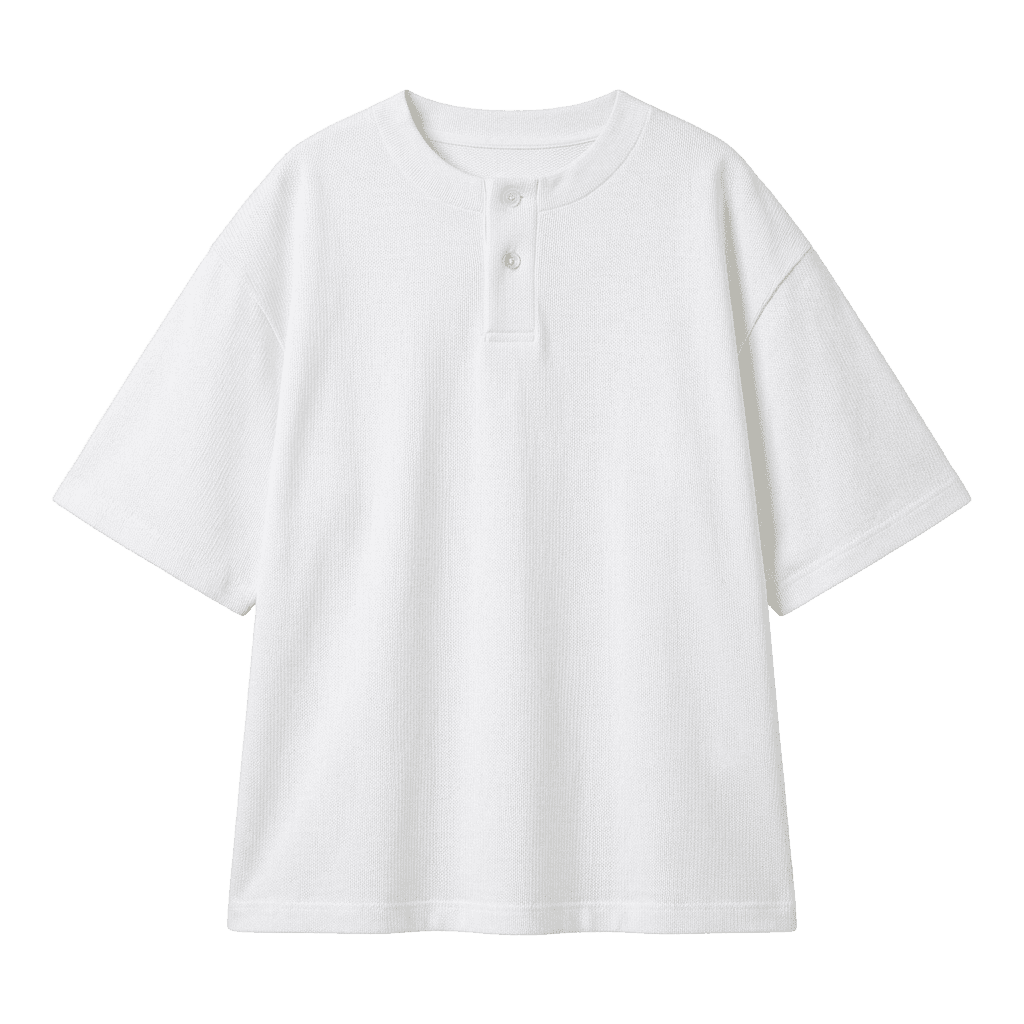 Oversized Henley T-shirt