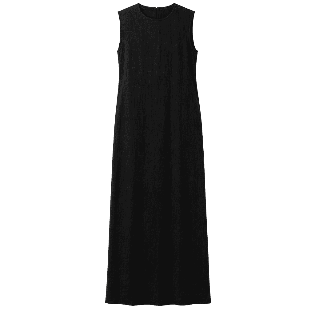 Black Sleeveless Maxi Dress