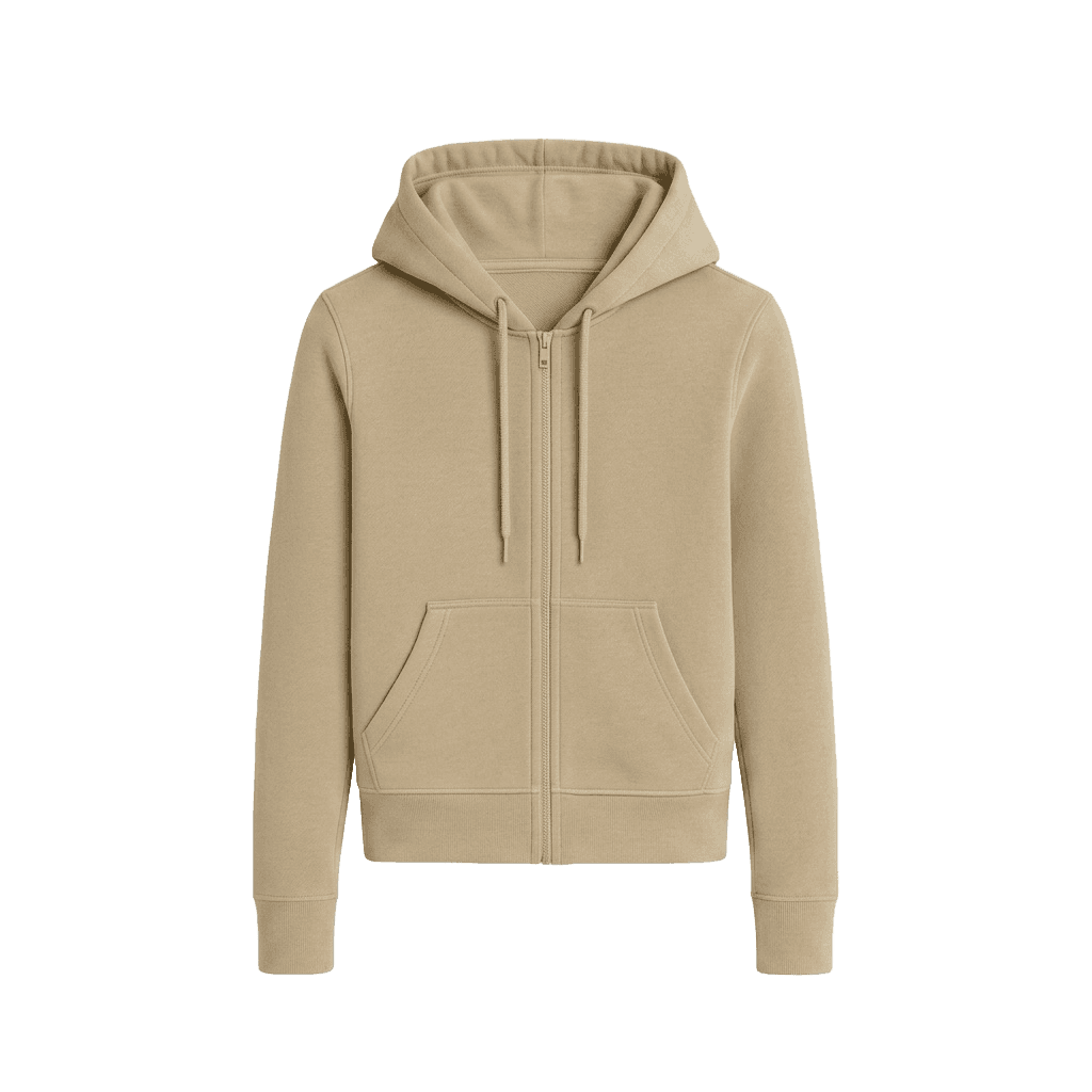 Slim Fit Zipped Hoodie