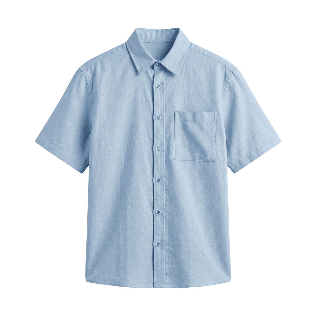 Light Blue Short Sleeve Shirt
