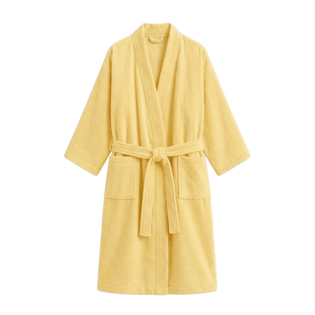 Yellow Towelling Robe