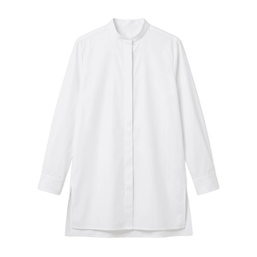 Band Collar Tunic Shirt